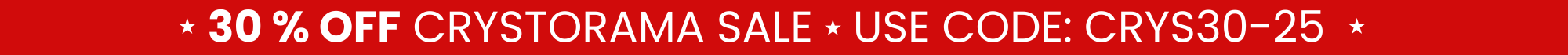 30% Off Crystorama in store and online! Use code CRYS30-25